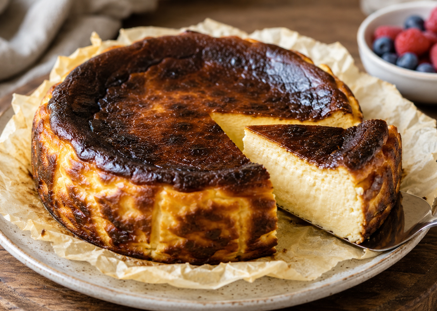 La torta vasca: el postre “quemado” que nació en España, conquistó al mundo y ahora seduce a la Argentina